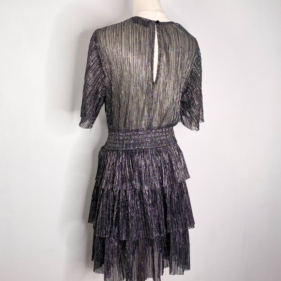 Sugar Lips - Silver Glitter Tiered Dress - Picture 3 of 8